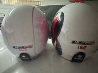 Cascos Jet Glow y Love LS2 talla XS niña/niño