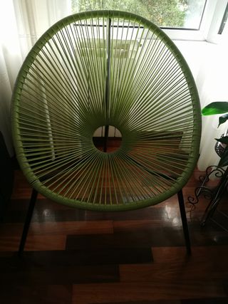 Silla de jardín verde - Cómoda y ligera