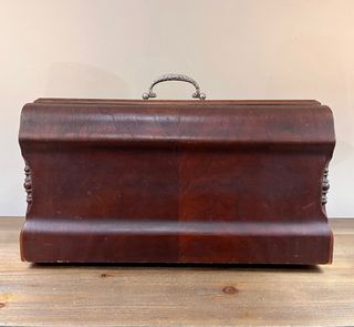 Antigua tapadera deco de máquina de coser Gritzner