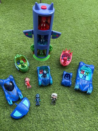 Lote PJ Masks: Coches y Torre