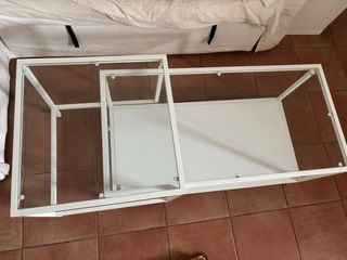 Mesa centro - nido - cristal -blanco- IKEA VITTSJO