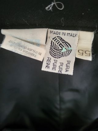 Gonna lana vintage nera