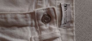 Shorts Zara,jeans blancos rotos
