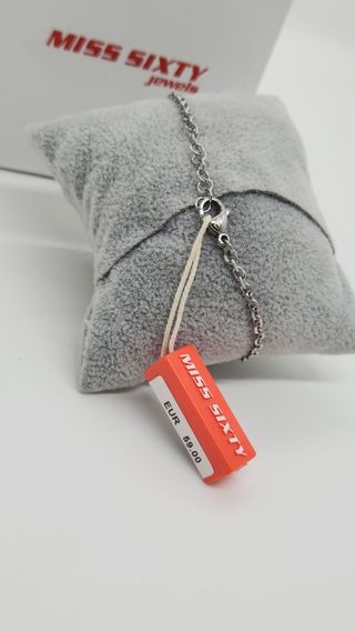 Pulsera MISS SIXTY plata y blanca