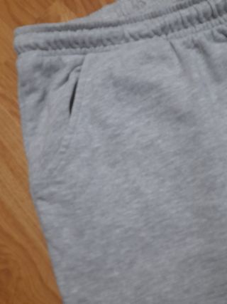 Pantalones deportivos grises.
