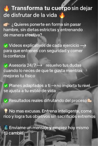 ¿Quieres transformar tu cuerpo y tu salud ? 