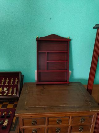 Estantería madera marrón colecciones