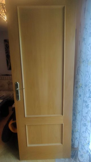 Puerta roble maciza 202x72,5cm