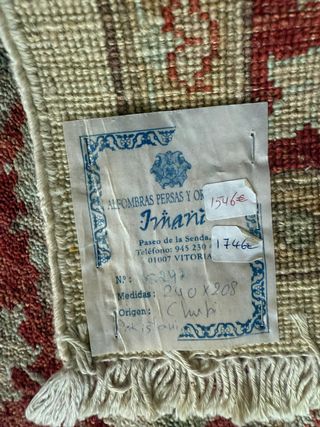 Elegante Alfombra Pakistaní hecha a mano 240x208cm