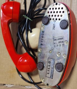 Telefono Lillo vintage rosso SIP solo ricevente
