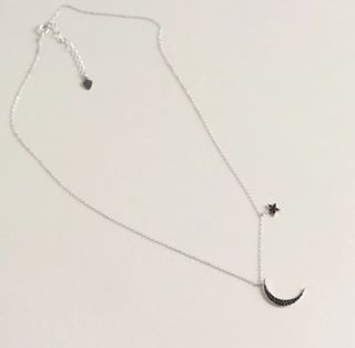 Gargantilla Luna Negra circonitas