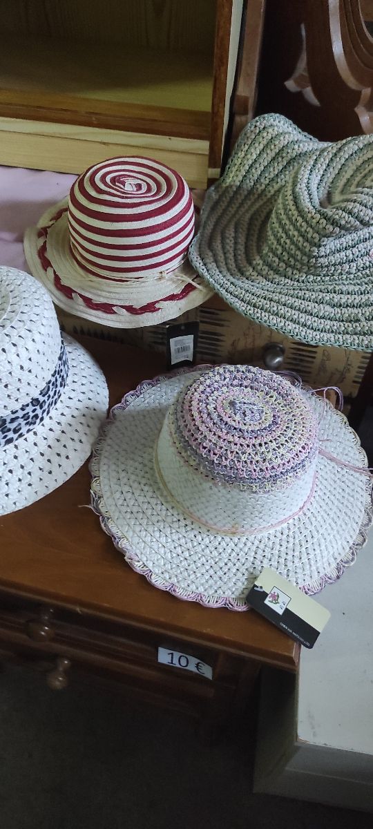 Sombreros niños-adultos y bolso de playa