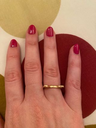 Anillo Gato dorado de bisuteria.