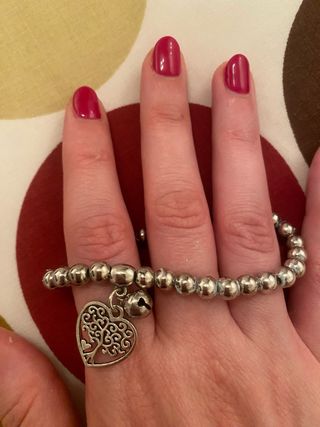 Pulsera plata árbol de la vida