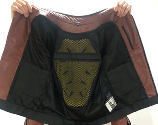 Chaqueta cuero marrón