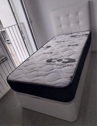 Cama individual con canapé
