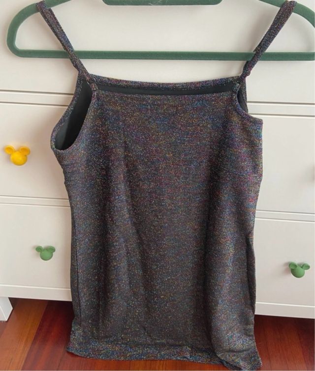 Vestido fiesta brillo multicolor