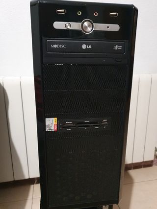 Torre PC sobremesa gris oscuro