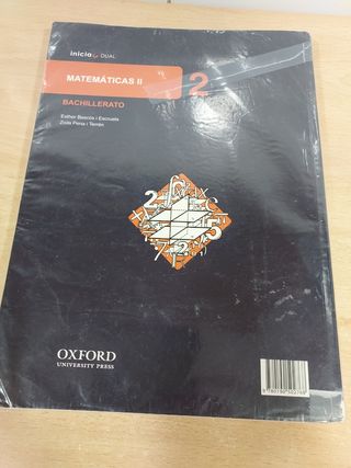 Inicia Matemáticas 2.º Bachillerato. Libro del ...