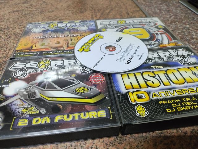 CDs Scorpia: Revolución, 9 Aniversario, 2 Da Futur