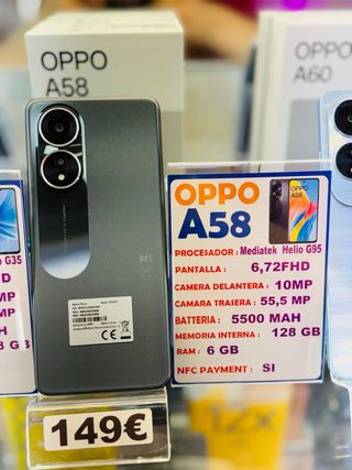 OPPOA58 - 128GB - Gris