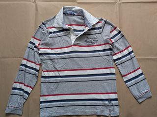 Polo a righe & T-shirt arancione