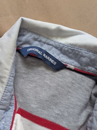 Polo a righe & T-shirt arancione