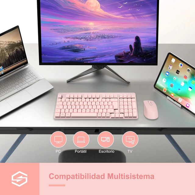 NUEVO Teclado Mecánico y Ratón Inalámbricos FA98