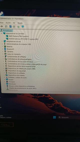 Portátil Gaming Acer Nitro 5 W11 Pro RTX 3050ti