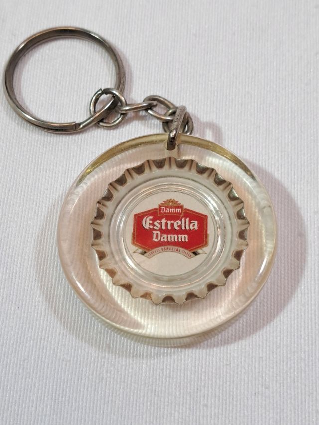 Llaveros Estrella Damm cerveza