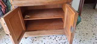 Escritorio antiguo de antes SXX, madera de caoba,