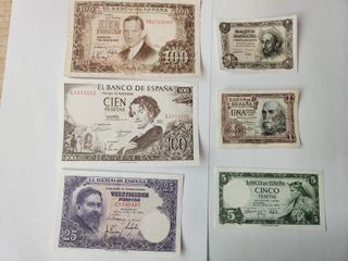 Billetes Peseta España (Lote)