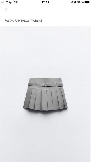 Falda pantalón tablas gris