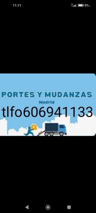 Portes y Mudanzas Madrid alrededores