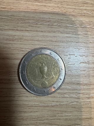 Moneda 2 euros conmemorativa UEFA EURO Francia