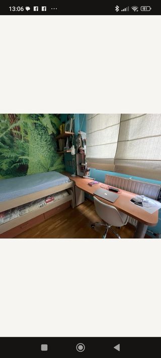cama nido con mesa