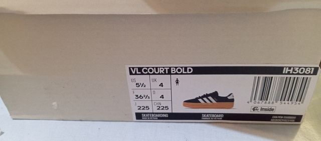 Zapatillas Adidas VL Court Bold - Talla 36 2-3