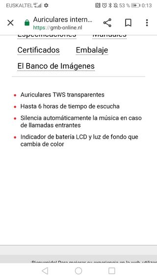 Auriculares inalámbricos blancos