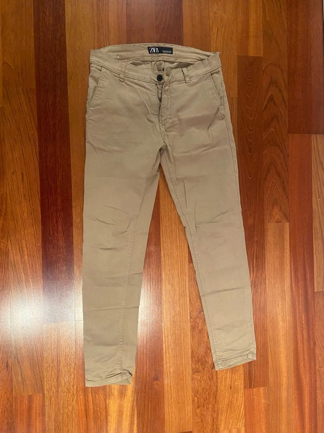 Pantalón chino Zara beige M