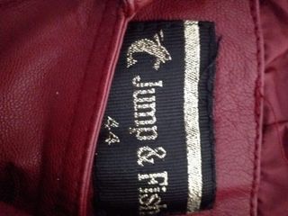 Chaqueta cuero sintético Jump & Fish roja