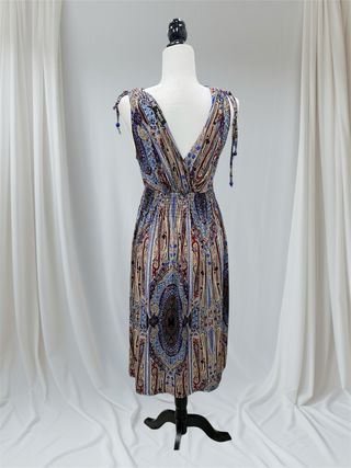 Vestido boho chic multicolor