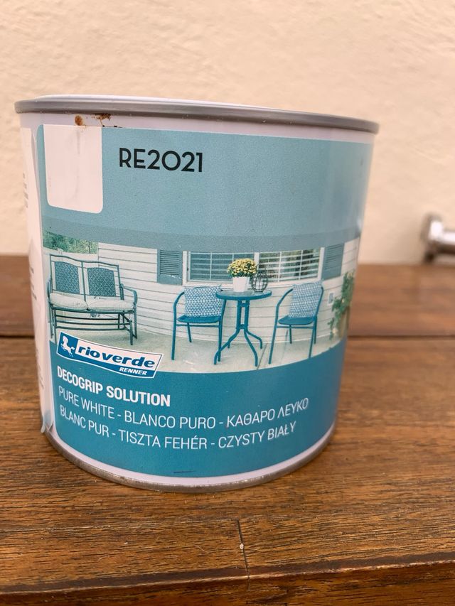 Pintura DecoGrip blanca. Todo terreno