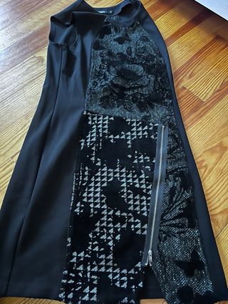 Vestido Desigual Negro - Talla 40