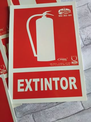 Carteles señalizadores de extintor Incendio