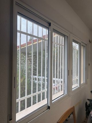 ventana mas reja de protección