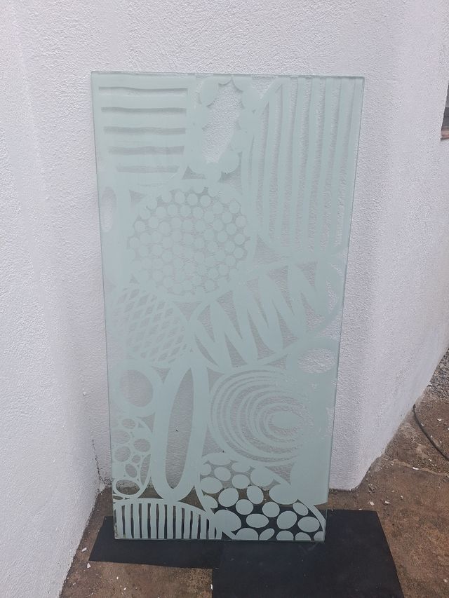 Mesa escritorio blanca + 2 caballetes metálicos