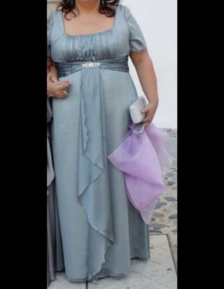 Vestido gris elegante talla XL
