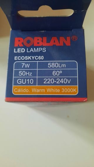 5 Bombillas LED Roblan Eco Sky 7W