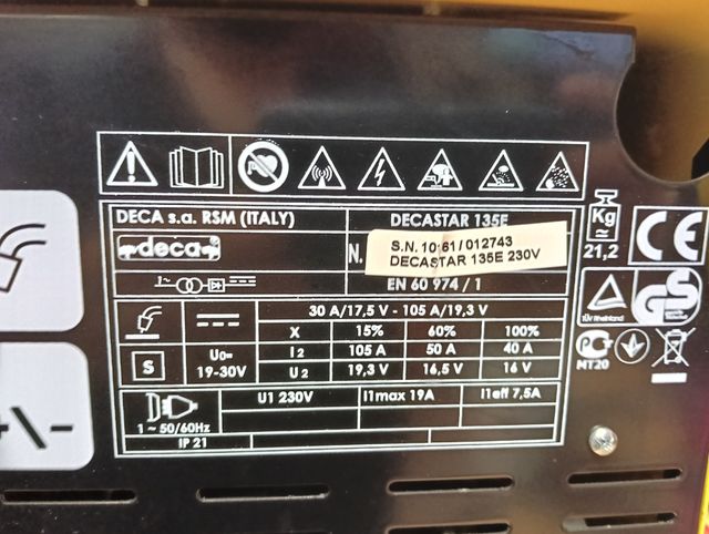 DecaStar I35E Saldatrice