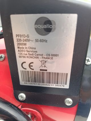 Calefactor aire EQUATION - 2000W